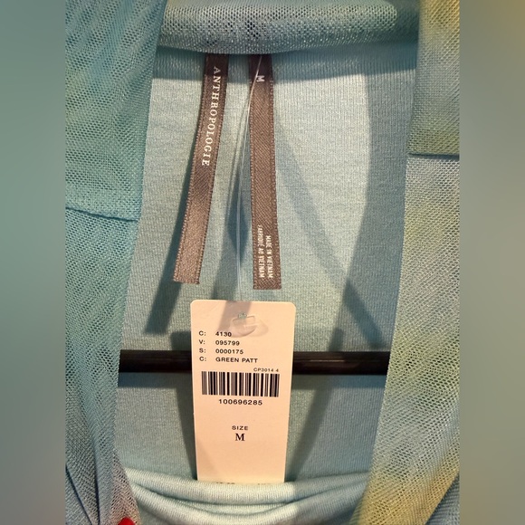 Anthropologie The Maya Ruched Cowl Neck Mesh Dress - NWT! - Picture 7 of 8